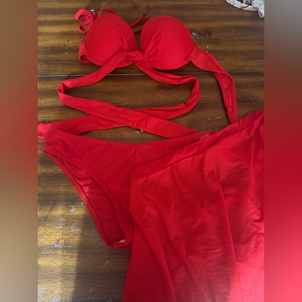 Red Bikini Set